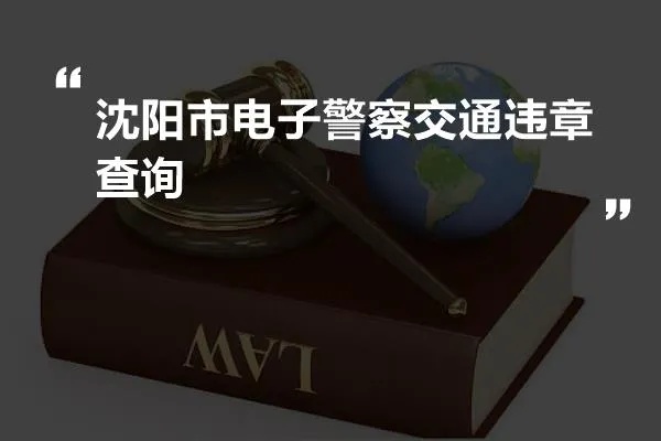 交通违章怎么查询 交通违章怎么查询 沈阳