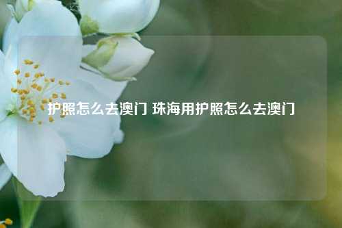 护照怎么去澳门 珠海用护照怎么去澳门