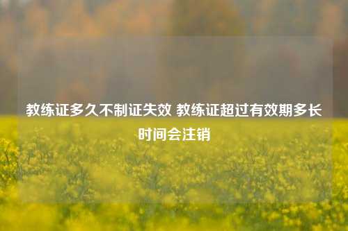 教练证多久不制证失效 教练证超过有效期多长时间会注销