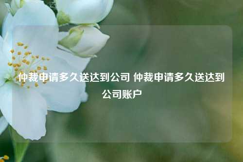 仲裁申请多久送达到公司 仲裁申请多久送达到公司账户